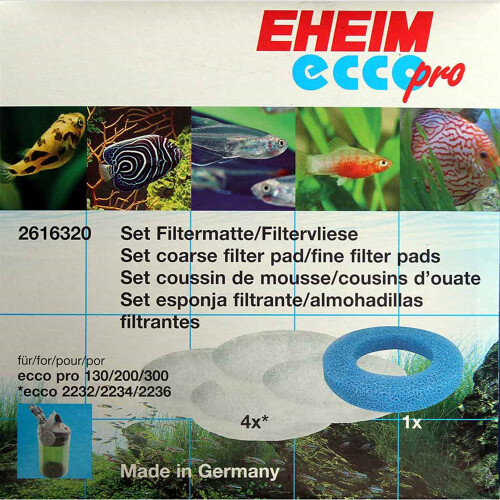 Eheim Eheim Filter Pad Set For Ecco Pro 130,200 & 300