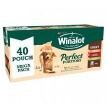 Winalot Perfect Portions Adult Beef Chk & Lamb In Gravy 40x100g