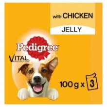 Pedigree Dog Pouches With Chicken In Jelly 3x100g (Pack of 14)