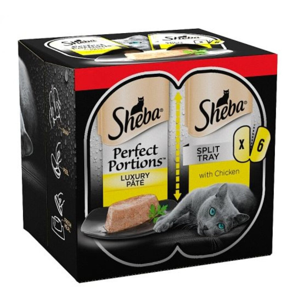 Sheba Perfect Portions With Chicken In Loaf 3X(2X37.5g) (Pack Of 8)