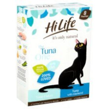 Hilife Its Only Natural Cat Pouch Multipack The Tuna One In Jelly 8x70g (Pack of 4)