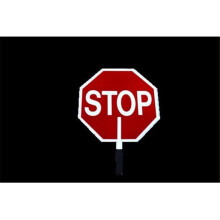 Ameri-Viz O-SSCR18 18 in. Coroplast - Engineer Grade Reflective Lightweight Crossing Guard, Construction & Traffic Control Stop&Stop Paddle