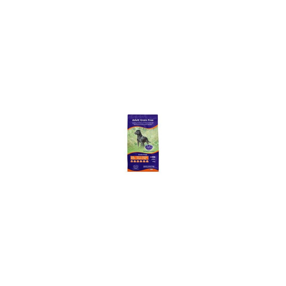 Alpha Grain Free Rich In Chicken Potato & Veg 15kg