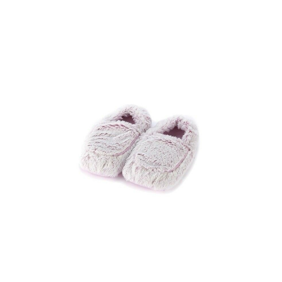 Intelex Warmies Slippers Marshmallow Microwaveable Warm Fluffy Adult Uk Size 3-7 Pink