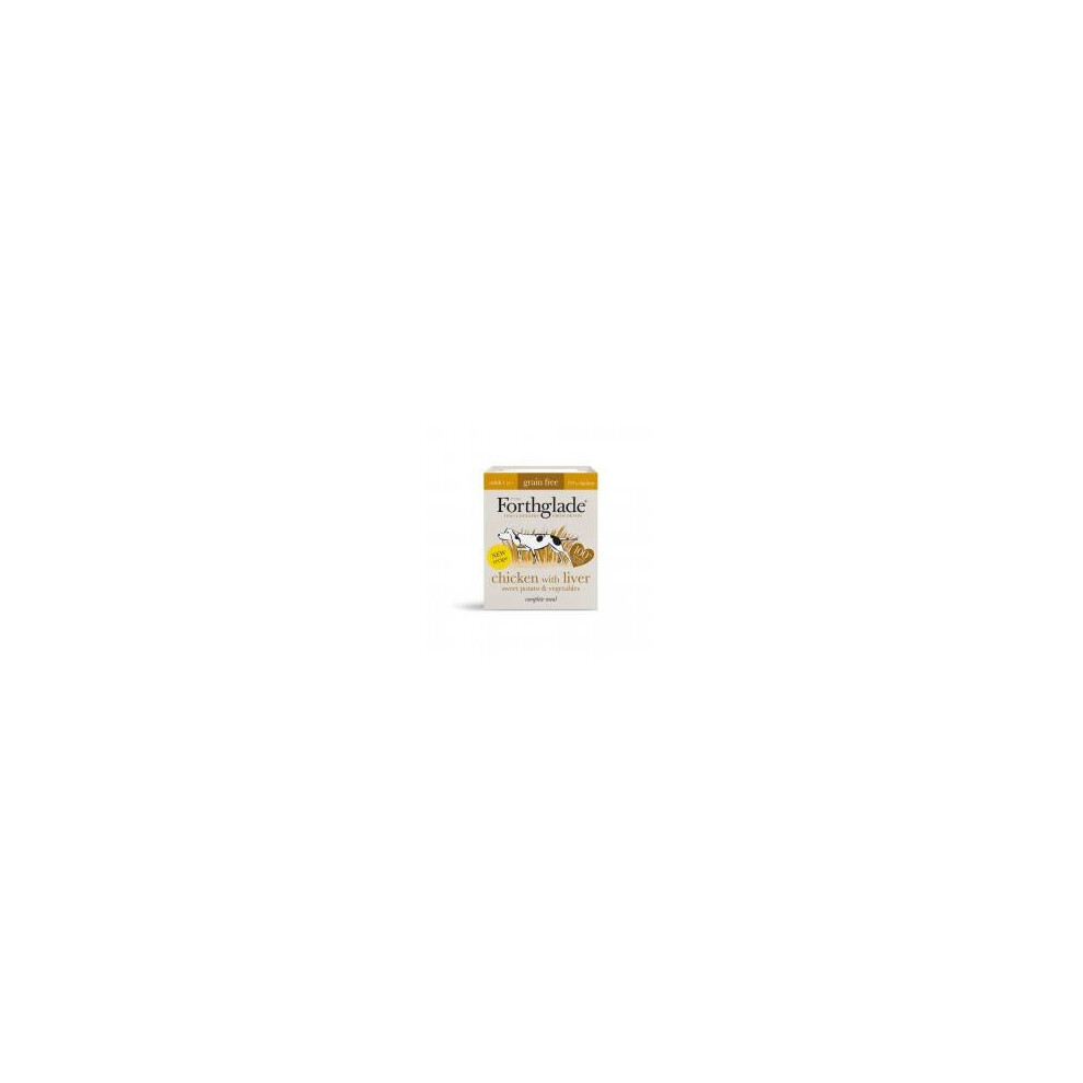 Forthglade Complete Free Chicken With Liver, Sweet Potato & Veg 395G (Pack Of 18) Grain