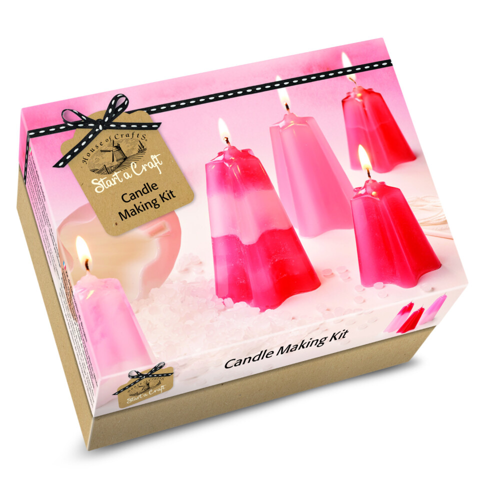 House Of Crafts Candle Making Starter Craft Kit Gift Set Makes 4 Candles SC010