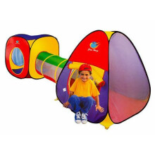 KIDS CHILDRENS BABY POP UP TENT 3 PIECE SET PLAY HOUSE & TUNNEL BALL PIT 99953