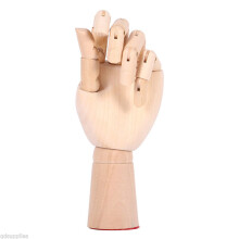Left Hand 30cm Wooden Mannequin Artist Sketching Manikin Aid
