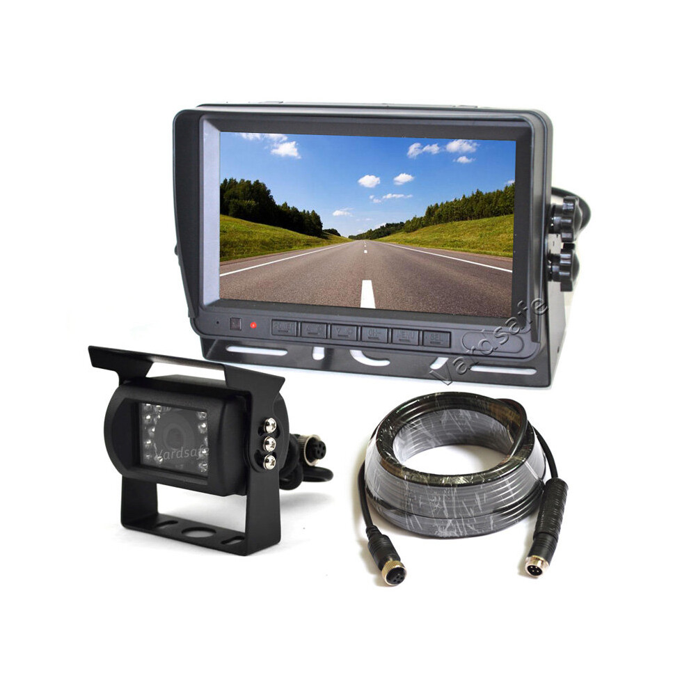 Vardsafe Rear View Reverse Backup Camera + 7 Inch Tft Lcd Monitor For Rv Motorhome Tractor Trailer Truck Bus Van 8414775821807