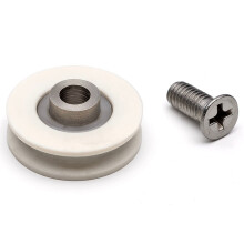 4 x Shower Door Rollers /Runners/Wheels Grooved 22mm Wheel Diameter L016i