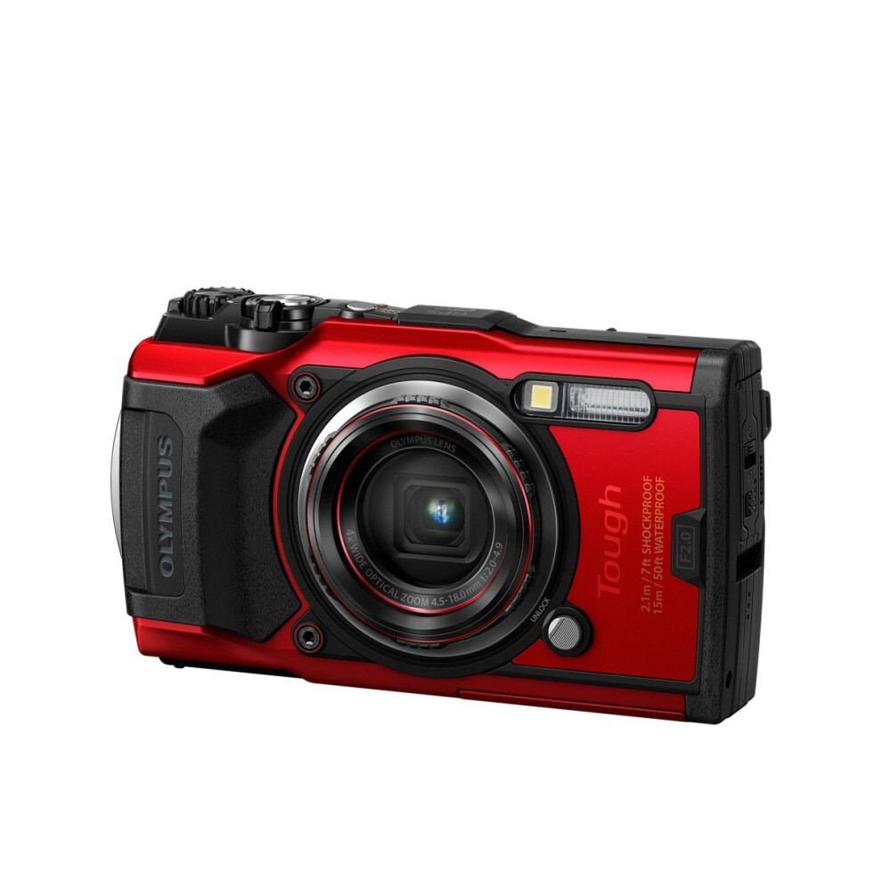 Olympus Tough TG-6 Compact Camera - Red | Underwater Digital Camera