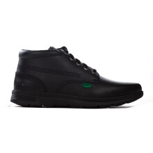 (Black, UK 6) Kickers Kelland Lace Teen Leather Kids School Fashion Shoe Boot Black