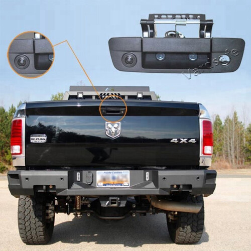 Vardsafe Tailgate Handle Replacement Rear View Reverse Backup Camera for Dodge Ram Pickup 1500 2500 3500 (2009-2018) 1