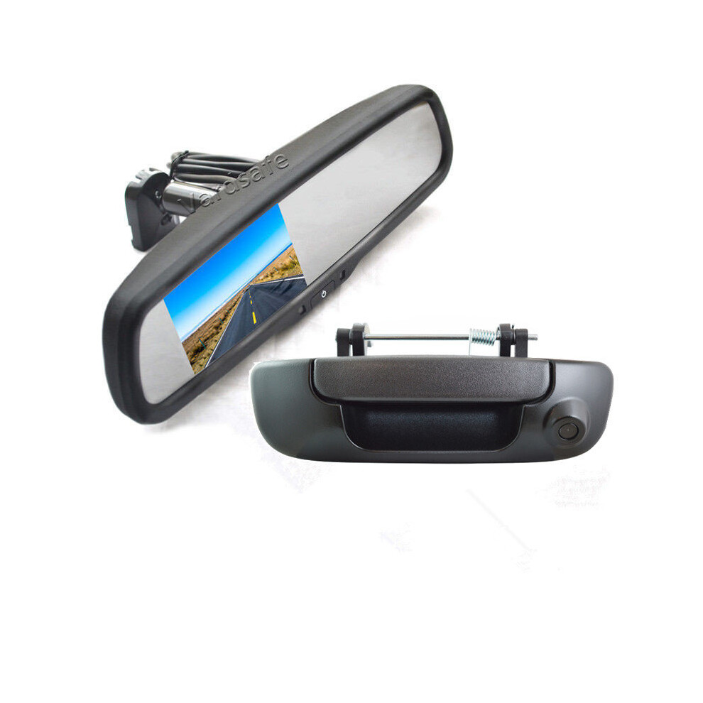 Vardsafe Rear View Parking Backup Camera + Replacement Mirror Monitor For Dodge Ram 1500 2500 3500 (2002-2008) 8414775821951