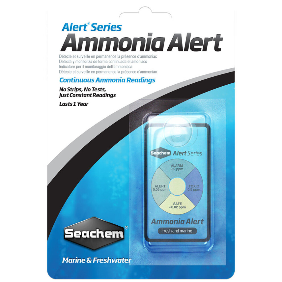 Seachem Ammonia Alert NH4 Stick-On Monitor