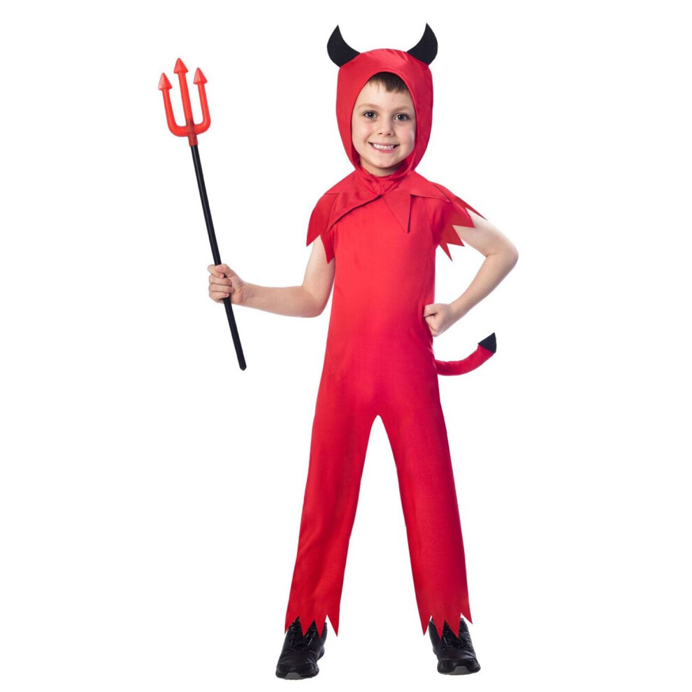 Boys Devil Boy Halloween Fancy Dress Costume 5-6 Years