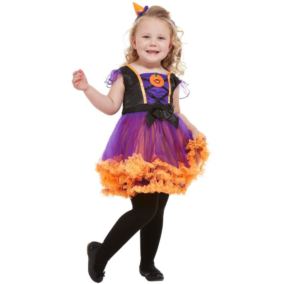 Toddlers Pretty Pumpkin Fancy Dress Costume Age 3-4