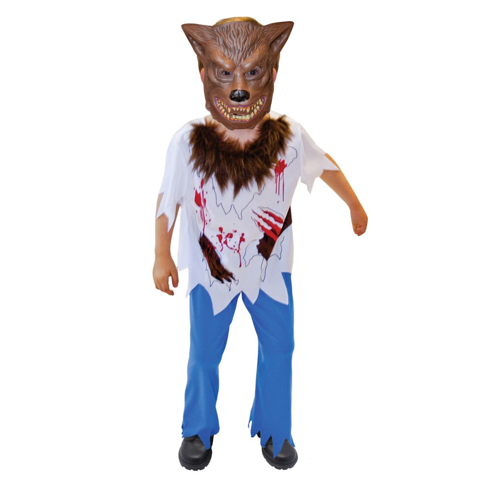 Boys Werewolf Halloween Fancy Dress Costume Age 9-11