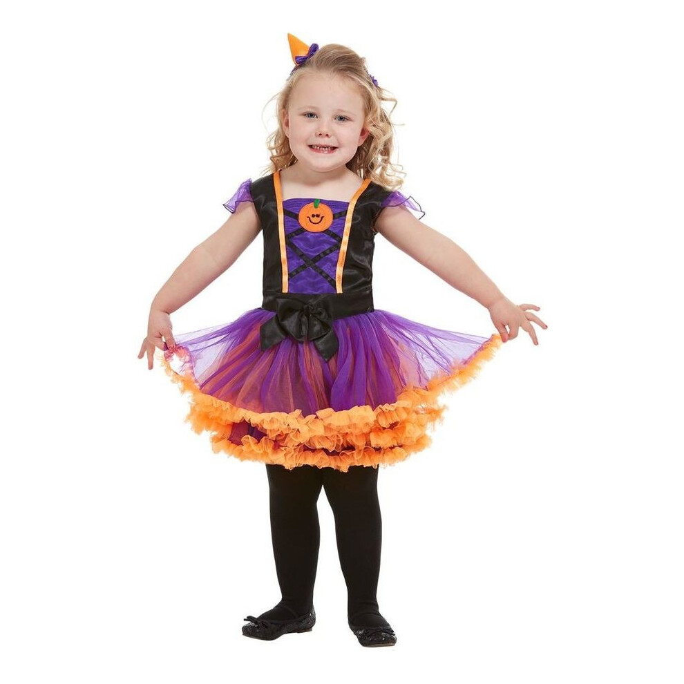 Toddlers Pretty Pumpkin Fancy Dress Costume Age 1-2