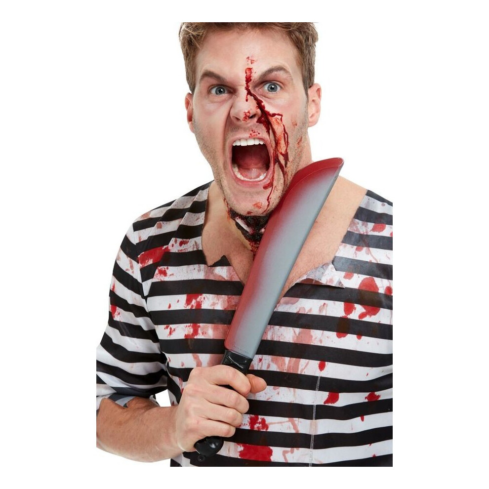 Smiffy's Blood Stained Sword Halloween Fancy Dress Accessory Fake Weapon Multicoloured
