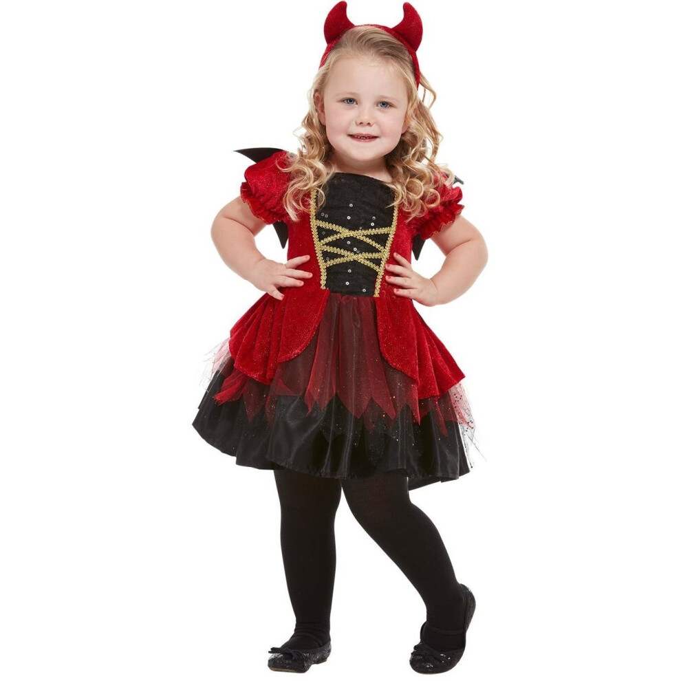 Toddlers Halloween Devil Fancy Dress Costume Age 3-4