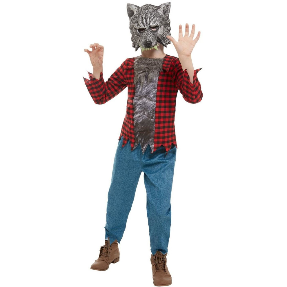 Boys Halloween Werewolf Fancy Dress Costume Age 7-9