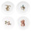 Wrendale Wrendale Designs Set of 4 Coupe Side Plates 1