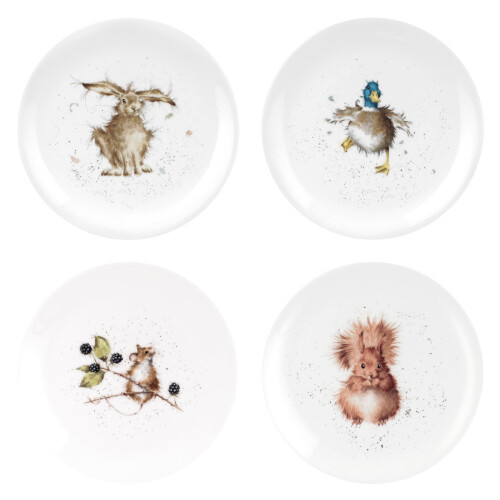 Wrendale Wrendale Designs Set of 4 Coupe Side Plates