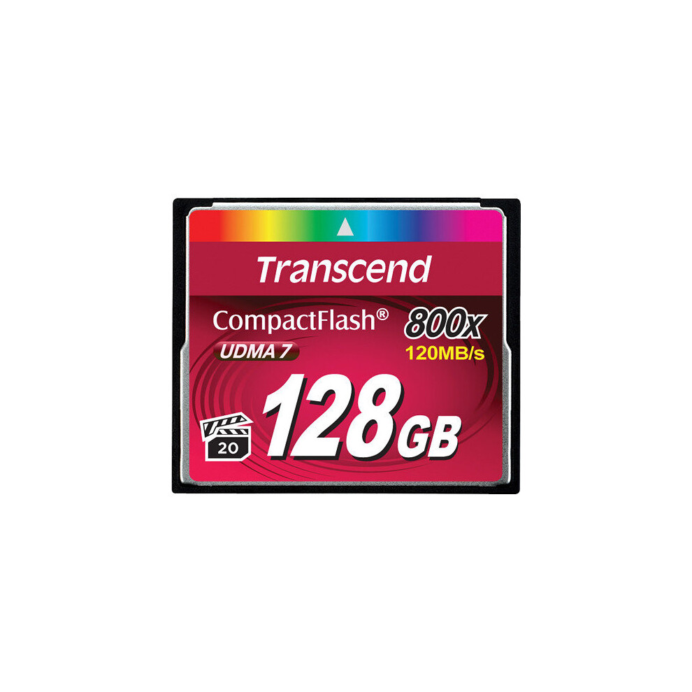 Carte mémoire CompactFlash UDMA TS128GCF800 de Transcend 128 Go 800x