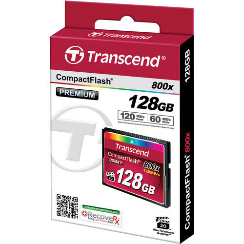 Transcend 128GB 800x CompactFlash Memory Card UDMA TS128GCF800 2