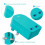 (Green) Ameego Folding Dual USB Plug | Dual USB Wall Charger 3