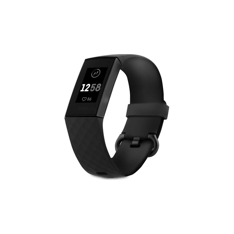 (Black/Graphite) Fitbit Charge 3 Activity Tracker | Swim-Proof Fitness Tracker