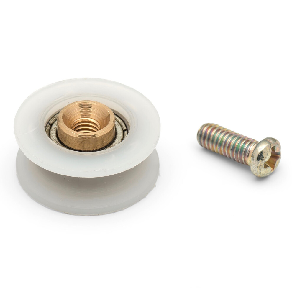 4 X Shower Door Rollers/Runners/Wheels V Grooved 20Mm Wheel Diameter Replacements K024 5060363612062