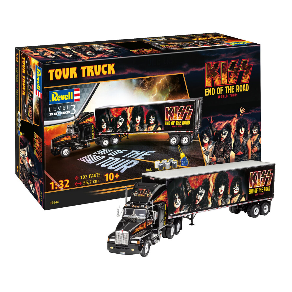 1:32 Kenworth Gift Set ' KISS ' Tour Truck Model Kit