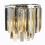 Searchlight Searchlight Clarissa 2 Light Chrome Wall Bracket With ClAm Sm Glass 1