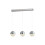 Searchlight Searchlight Marbles 3 Light LED Globe Pendant Crushed Ice Effect Shade Chrome 1