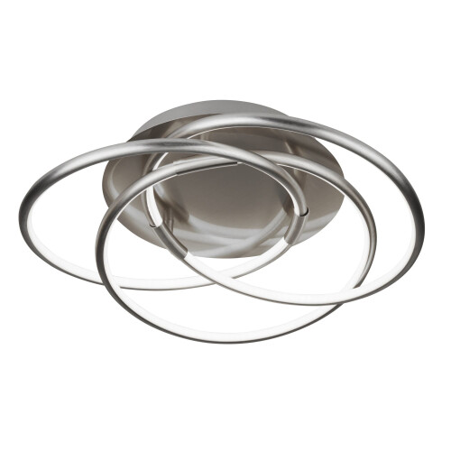 Searchlight Searchlight Magic LED Flush Light Satin Silver