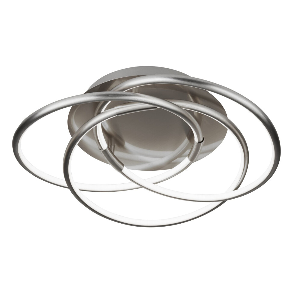 Searchlight Light/Silver Search Magic Led Flush Satin