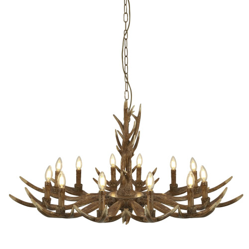 Searchlight Searchlight Stag 12 Light Antler Pendant Brown