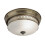 Searchlight Searchlight Edinburgh 2 Light Flush Antique Brass With Opal Glass. Ip44 1