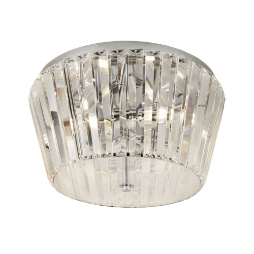 Searchlight Searchlight Tiara 3 Light Fush Chome With Crystal Glass