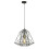 Searchlight Searchlight Geometric Cage 1 Light Pendant Matt Black With Satin Brass 1