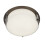 Searchlight Searchlight Edinburgh LED Flush Light Brown/White 1