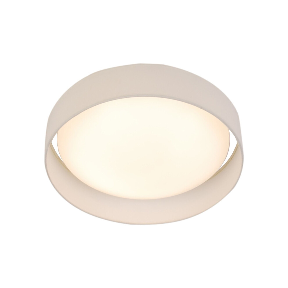 Searchlight Gianna 1 Light LED Flush Ceiling Light Acrylic White Shade