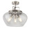 Searchlight Searchlight Boule 3 Light Semi Flush Satin Silver/Clear 1