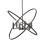 Searchlight Searchlight Hoopla 6 Light Pendant Pewter 1