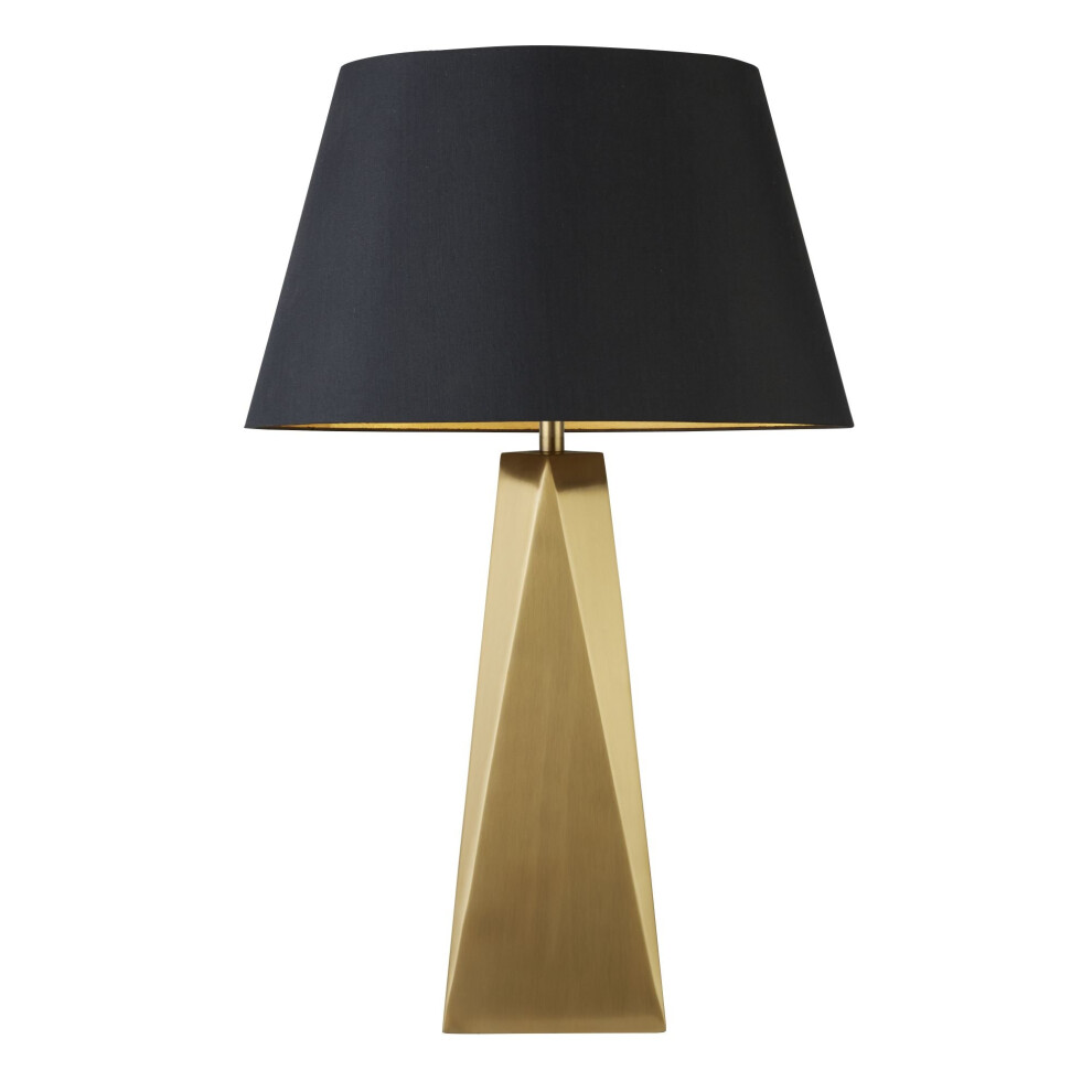 Search Maldon 1 Table Lamp Shade With Interior Light/Gold/Black