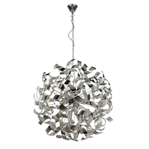 Searchlight Searchlight Curls 6 Light Pendant Metal Chrome