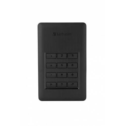 Verbatim Verbatim 2TB Secure 2,5" USB 3.1 Sort Krypteret Eksternt Harddisk