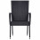 VidaXL vidaXL Stapelbare Gartenstühle 2 Stk. Poly Rattan Schwarz 3